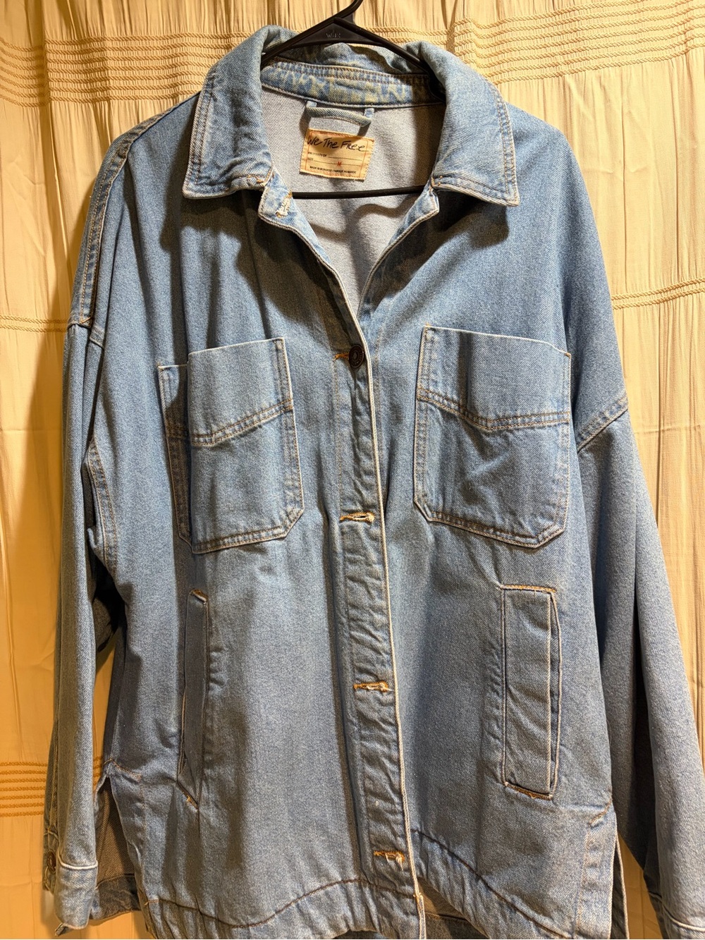 We The Free Light Blue Denim Shirt Jacket - Picture 2 of 4
